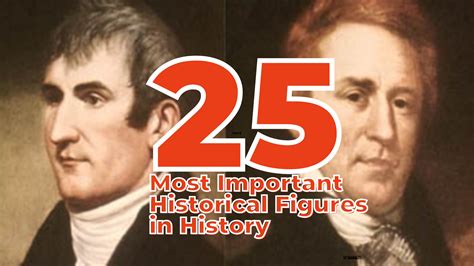 25 Most Important Historical Figures In History