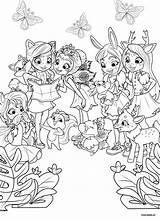 Enchantimals Coloring Pages Free sketch template