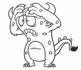 Dibujos De Monstruo Para colorear E Imprimir– ColoringOnlyCom sketch template