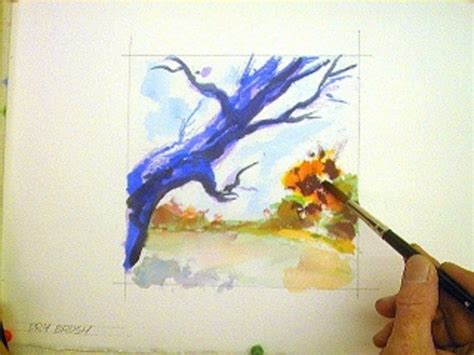 Dry Brush Watercolor Technique, Step By Step With Pics | Watercolor paintings tutorials ...