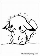 Pokemon Coloring Pages Pikachu Cute sketch template