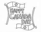 Canada Flag Coloring Page sketch template