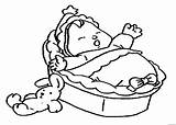 Baby Coloring Crib Pages Doll Sheets Coloringpagesfortoddlers Adorable  sketch template
