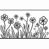 Border Flower Coloring Page Beautiful Frame  sketch template