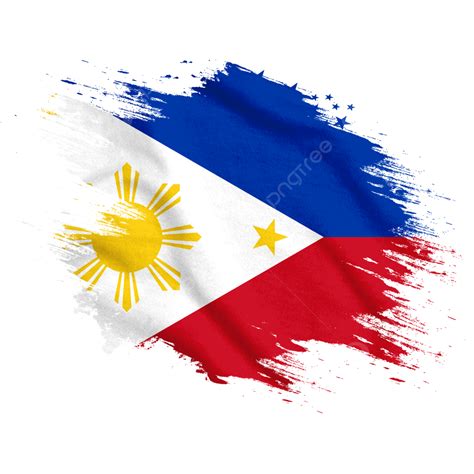 Philippines New Watercolor Flag Brush, Philippines, Flag, Philippines Day PNG Transparent ...