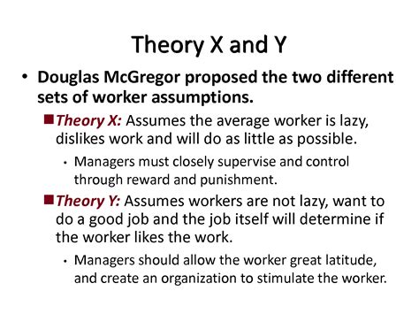 SOLUTION: Theory X and Y Douglas McGregor Unit - Studypool