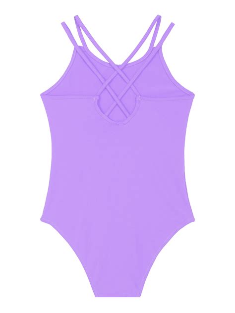 TTAO Kids Girls Ballet Dance Leotard Criss Cross Camisole Sports Tank Unitard Gymnastics ...