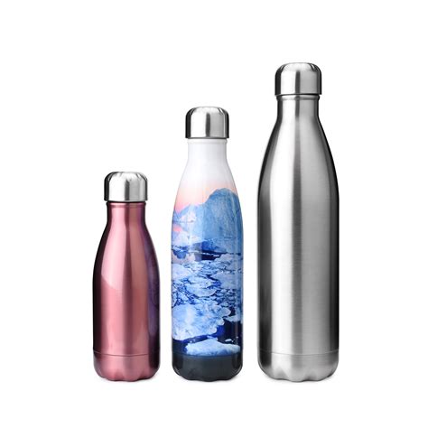 Double Wall Vacuum Insulated Stainless Steel Cola Shaped Water Bottle 17oz S131705 - Insulated ...