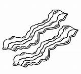 Bacon Clipart Coloring Page Bacon Coloring Trans  Vrogueco sketch template
