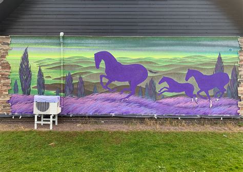 Mural "Calm with horses" on Behance