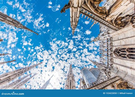 Duomo of Milan, Italy, View of the Roof Stock Photo - Image of church, ancient: 153423050