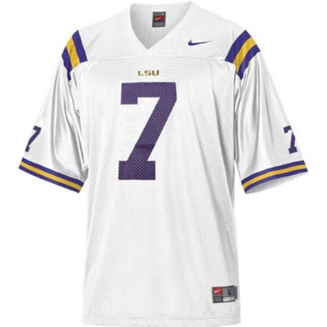 Nike LSU Tigers #7 Youth Replica Football Jersey - White - Fanatics.com