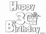 Happy Birthday Images Coloring Pages sketch template