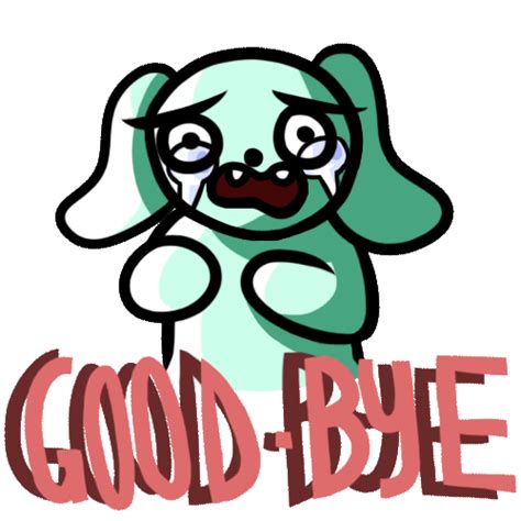 Sad Goodbye Sticker for iOS & Android | GIPHY