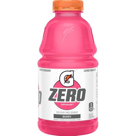 Gatorade G Zero Thirst Quencher, Berry, 32 oz Bottle - Walmart.com ...