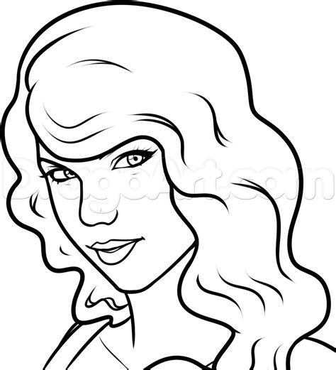 How to Draw Taylor Swift Easy