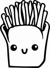 French Fries Coloring Pages  Best Coloring For Kids sketch template