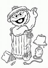 Oscar The Grouch Coloring Page  Home sketch template