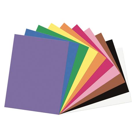 SunWorks® Construction Paper, 10 Assorted Colors, 200 Sheets Per Pack ...