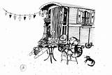 Gypsy Caravan Coloring Pages sketch template