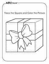 Square Coloring Pages  ABCmouse sketch template