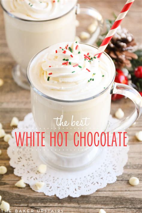 Homemade White Hot Chocolate - The Baker Upstairs