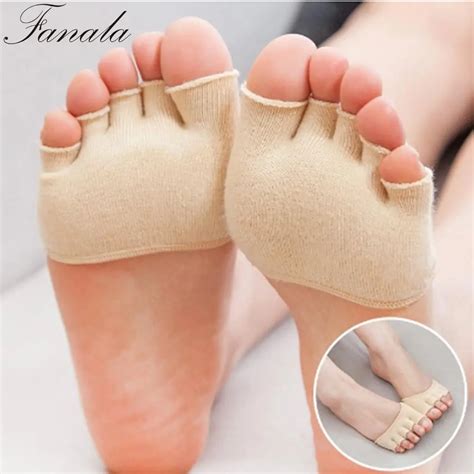 Summer Women Toe Solid 20g Socks Casual Toes Thin Foot Spring Relief Five Socks Pain Half Autumn ...