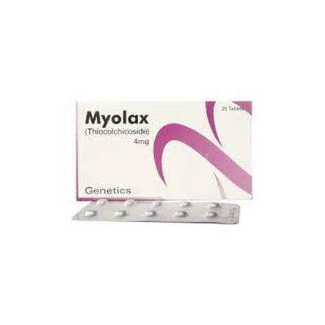 Myolax 4mg Tablets | Thiocolchicoside - Fareed Pharmacy