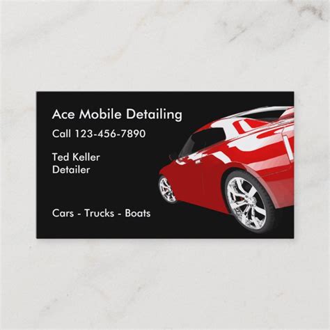 Automotive Mobile Detailing Business Cards | Zazzle.com