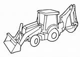 Construction Vehicle Backhoe coloring page  Download Print Or Color sketch template