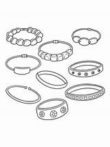 Bracelet coloring Pages sketch template
