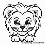 Lion Face Coloring Pages  Free & Printable sketch template