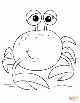 Cute Cartoon Crab coloring Page  Free Printable Coloring Pages sketch template
