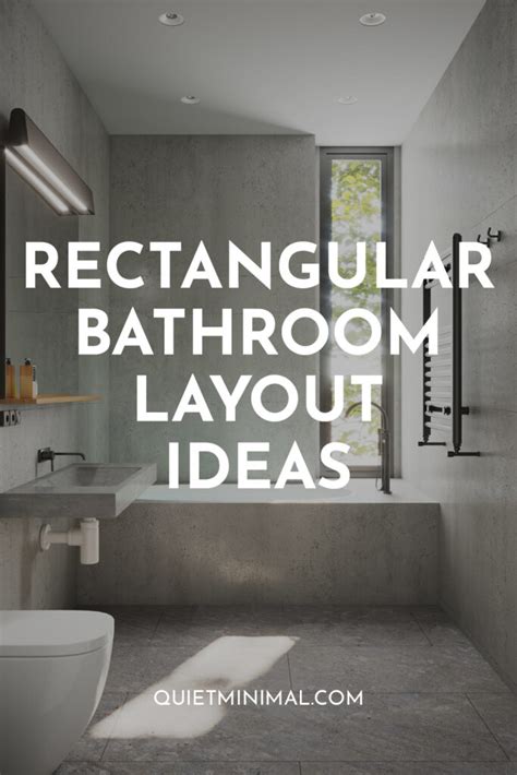 Rectangular Bathrooms Reinvented: Top 10 Layout Makeovers! - Quiet Minimal