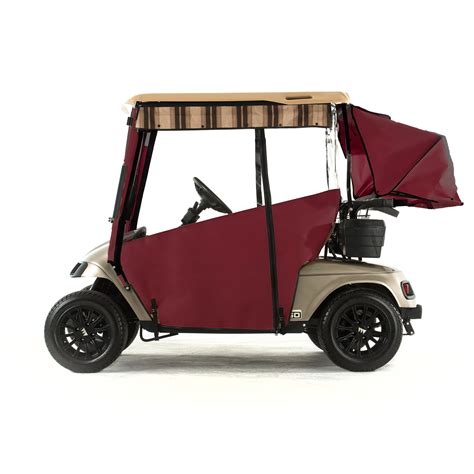 EZGO TXT Golf Cart PRO-TOURING Sunbrella Track Enclosure - Burgundy - Walmart.com - Walmart.com