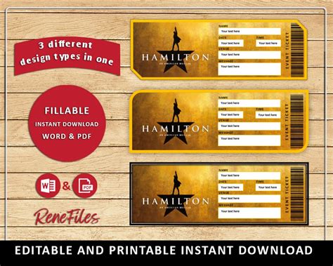 Hamilton Printable Tickets: How to Buy, Print and Use Them