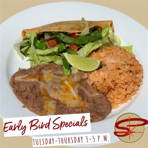 Our Early Bird Menu is... - Serranos Mexican Food Restaurants