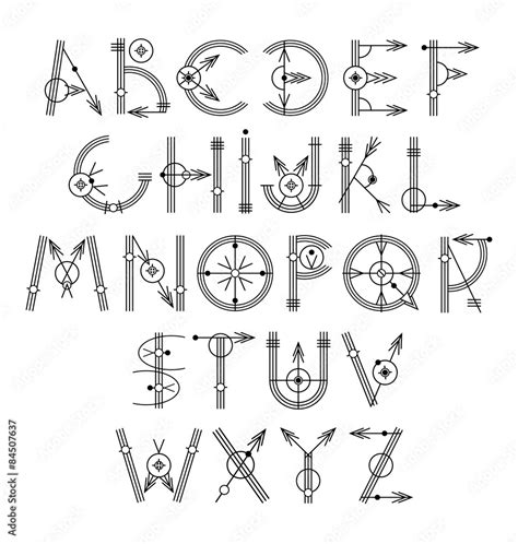 Creative Fonts Alphabet