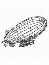 Airship coloring pages sketch template