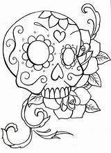 Sugar Skull Coloring Pages  Best For Kids sketch template
