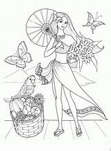 Fashion Model For Summertime Coloring Page  coloring Book sketch template