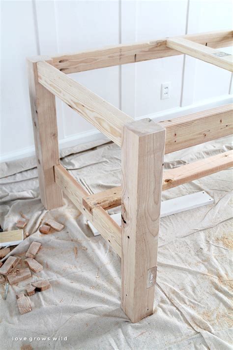 DIY Farmhouse Table - Love Grows Wild