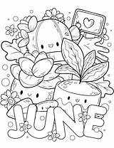 Cute June coloring Page  Download Print Or Color Online For Free sketch template