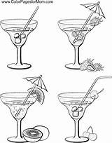 Alcohol Coloring Pages sketch template