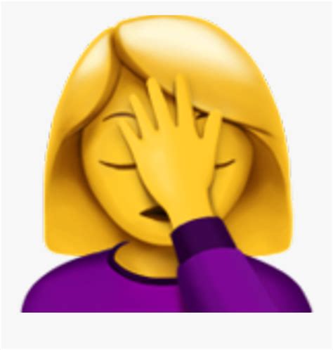 Woman Facepalming Emoji Clipart , Png Download - Woman Facepalming Emoji , Free Transparent ...