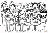 Childrens Chorus coloring Page  Free Printable Coloring Pages sketch template