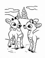 Reindeer coloring Pages To Download And print For free sketch template
