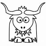 A Normal Yak Coloring Page  Free Printable Coloring Pages For Kids sketch template