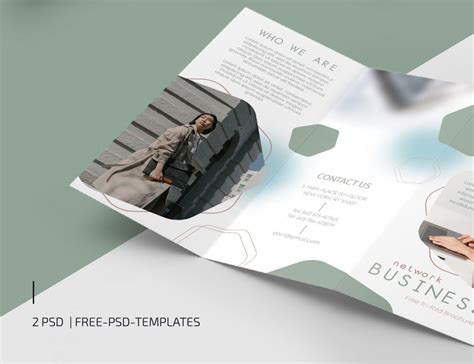 Free Tri-Fold Business Brochure PSD Template - PsFiles