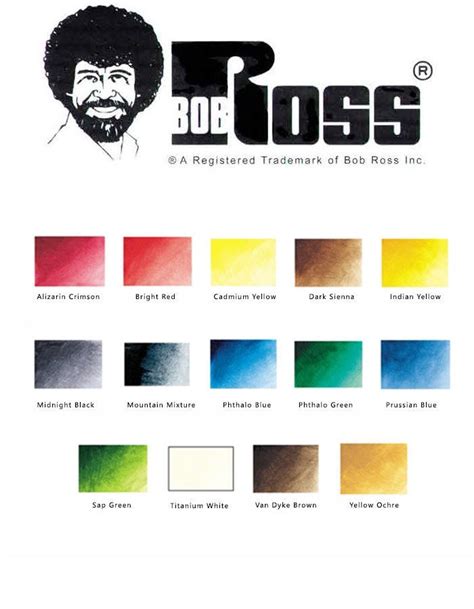 Bob Ross Joy of Painting Landscape Oil Paint 200ml Tubes - 14 Colours Available | eBay | Oil ...